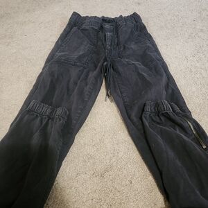 American Eagle Outfitters Women's Black Cargo And Denim Jogger Bundle